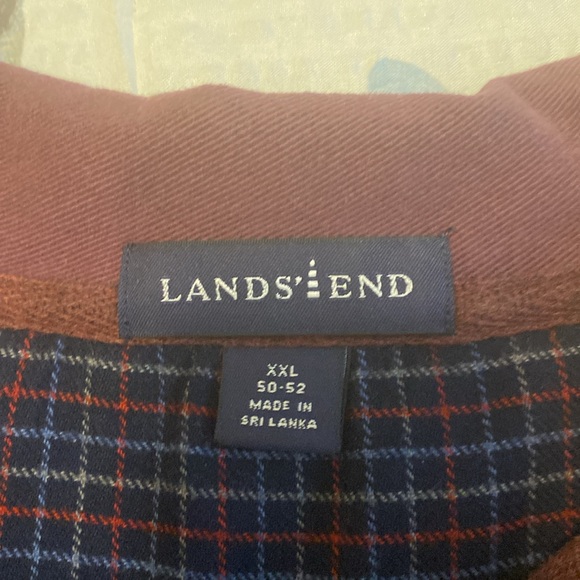 So Soft and Comfortable Men’s Lands’ End Quarter zip Fleece XXL - Picture 2 of 5